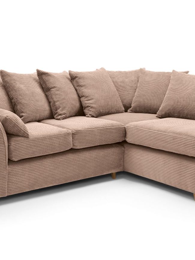 Jumbo Cord Corner Sofa Right Hand